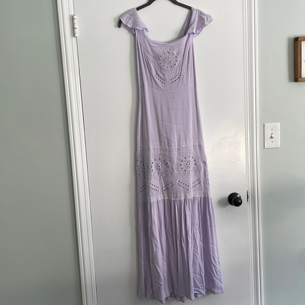 Ecru Lab lavender maxi dress size XS/small ?